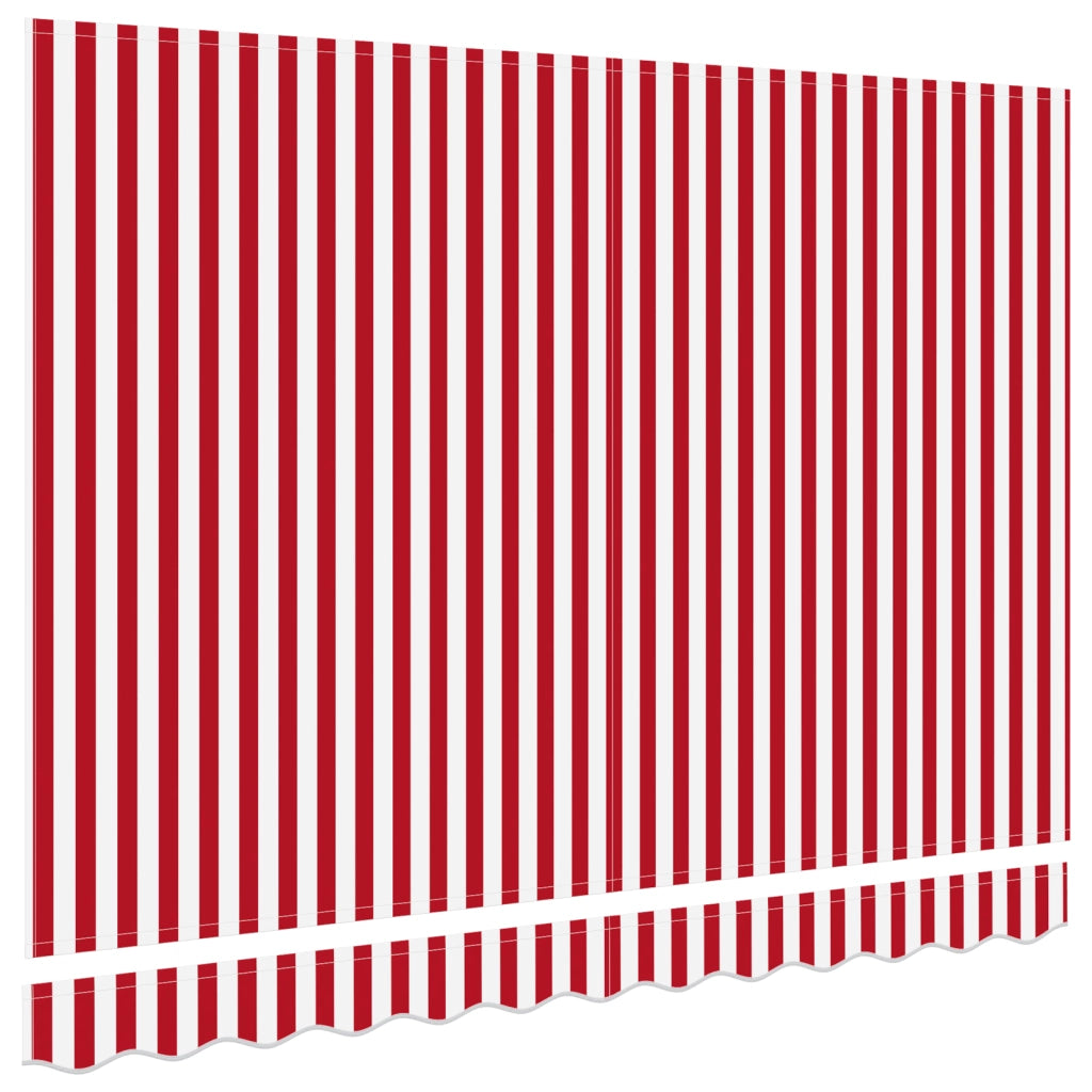 Tessuto sostitutivo per tenda per telaio 2.5x2 m rosso e bianco
