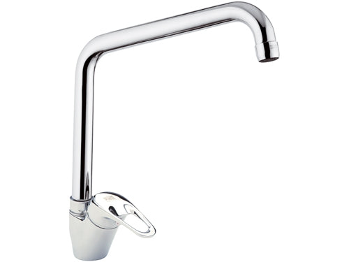 Rubinetto lavello con bocca alta a u girevole - serie remix