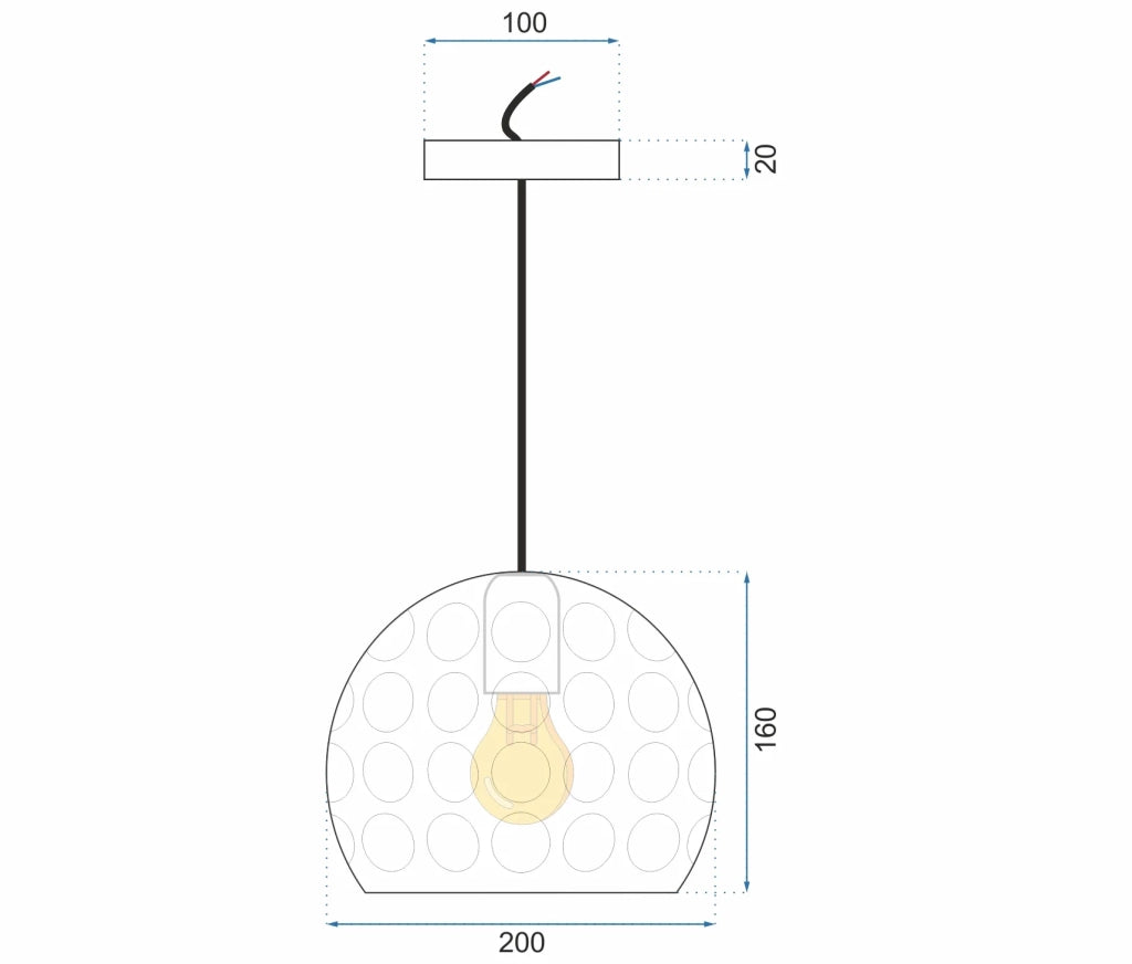 Lampada Pensile Rispecchiata Silver APP275-1CP