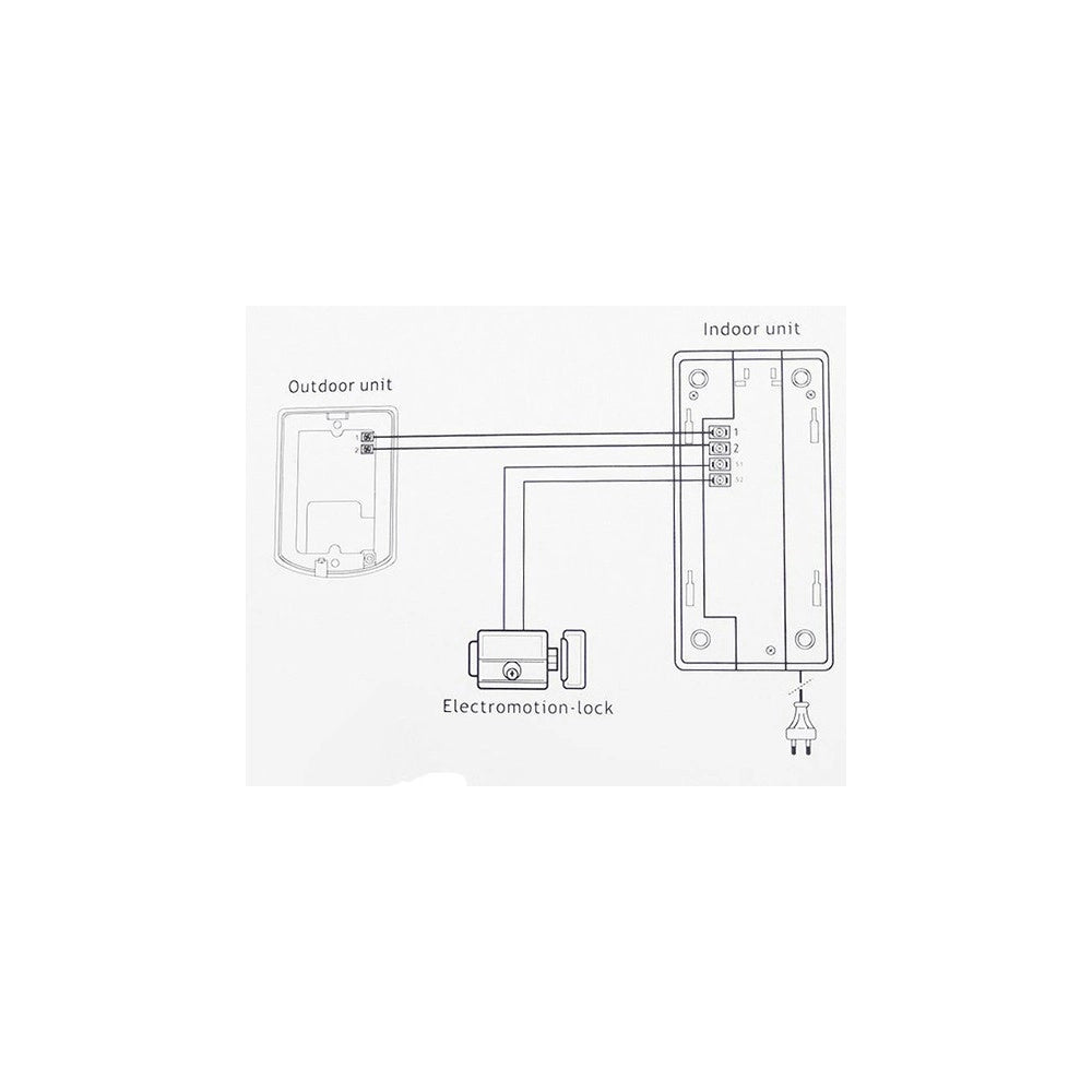 Trade Shop - Citofono Per Esterno Esterni A 2 Fili Pulsante Apertura Cancello Luckarm 3208a -