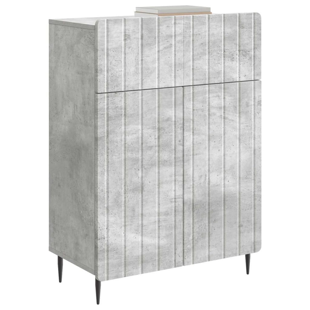 Credenza | Madia | Buffet da pranzo | Armadio da pranzo Grigio Cemento 66 x 34,5 x 92 cm Legno ingegnerizzato