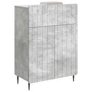 Credenza | Madia | Buffet da pranzo | Armadio da pranzo Grigio Cemento 66 x 34,5 x 92 cm Legno ingegnerizzato