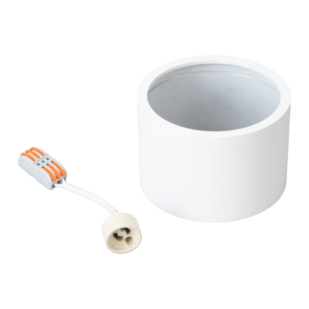 Faretto plafone esterno tondo bianco AR111 15W Milagro