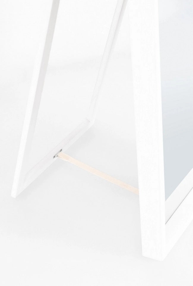 Specchio Stand Legno Bianco Moderno da Interno 40x170 - YOUNG