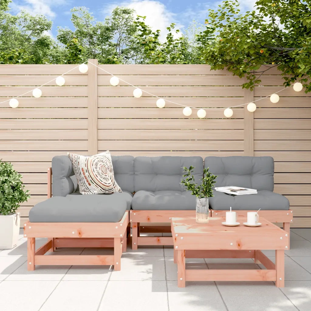 Set Salotto da Giardino 5 pz in Legno Massello di Douglascod mxl 117935