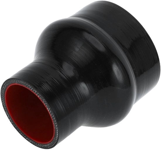 Silicone Coolant Slang - Resistente a Temperature Elevate - Colore Nero Rosso - Universale - Adatto per Auto - 102 mm di Lunghezza