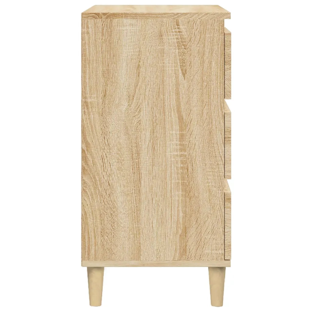 Comodino-Tavolino da notte Rovere Sonoma 40x35x70 cm in Legno Multistrato 608380