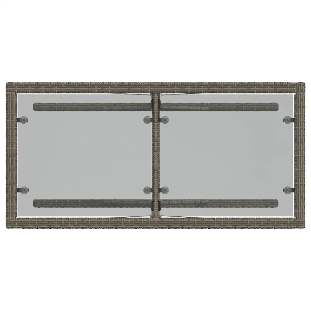 Set da Bistrò 3 pz con Cuscini Grigio in Polyrattan 365064