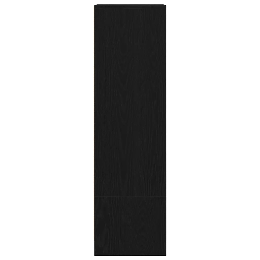 Credenza Rovere Nero 29,5x34x119,5 cm in Legno Multistrato 861653