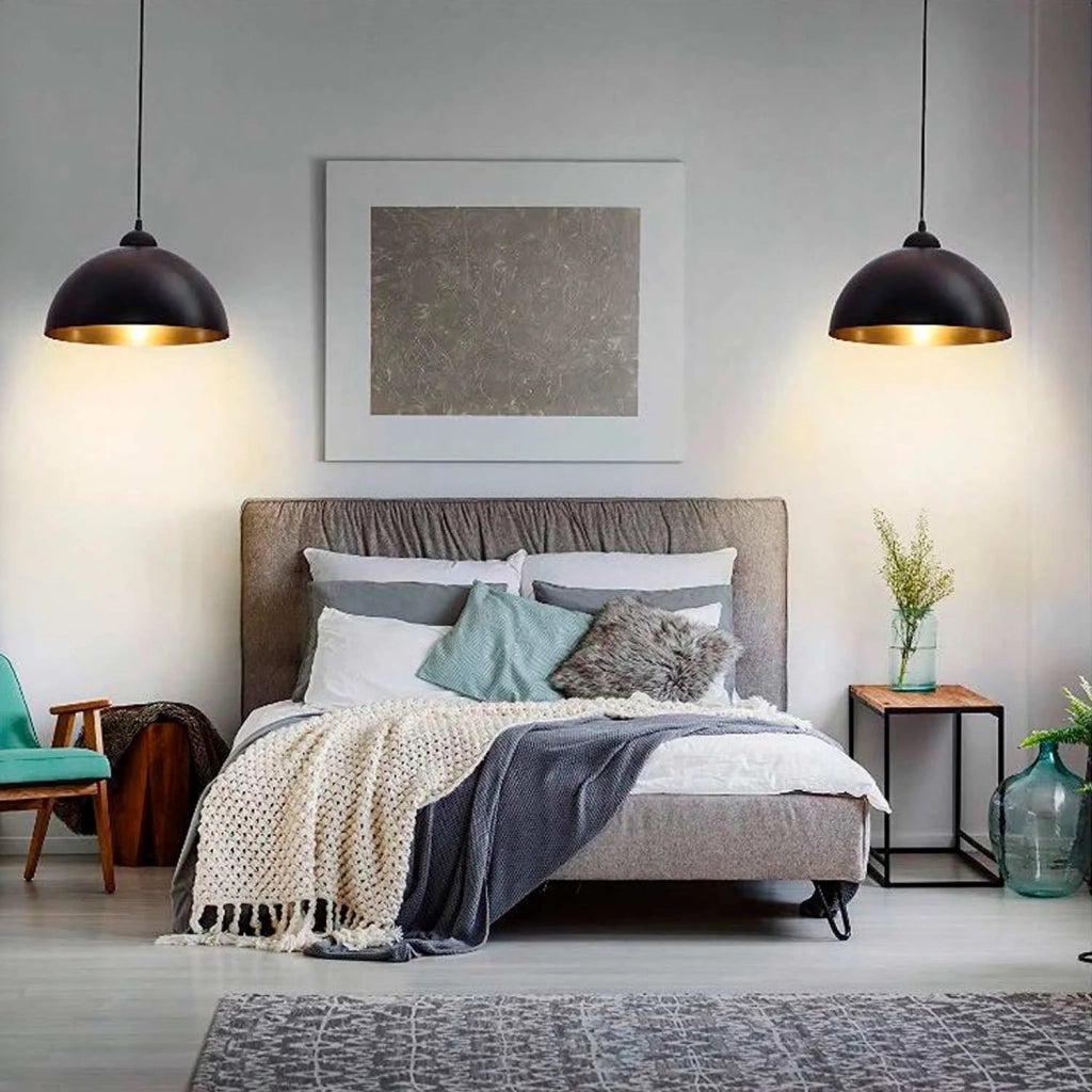 LÚZETE - LAMPADARIO Ø 50 CM NERO/ORO MONTSERRAT