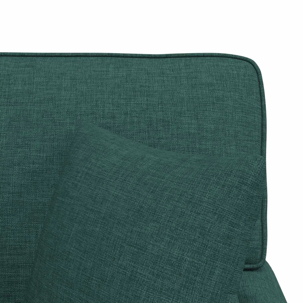 Chaise Longe con Gonna con cuscino 3 pz Verde Scuro Tessuto CFW5572784