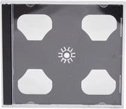 Sistema di archiviazione per CD - Dozzina - Scatola a doppio disco - 5 pezzi - Tray nera - Qualità professionale - Copricassetto per CD