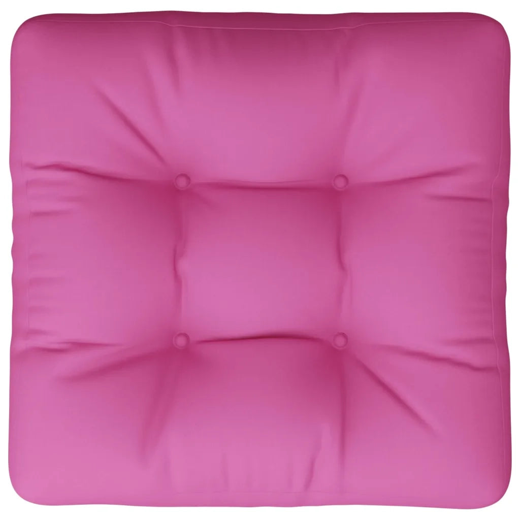 Cuscino per pallet | Cuscini per sedie Rosa 58x58x10 cm in Tessuto Oxford