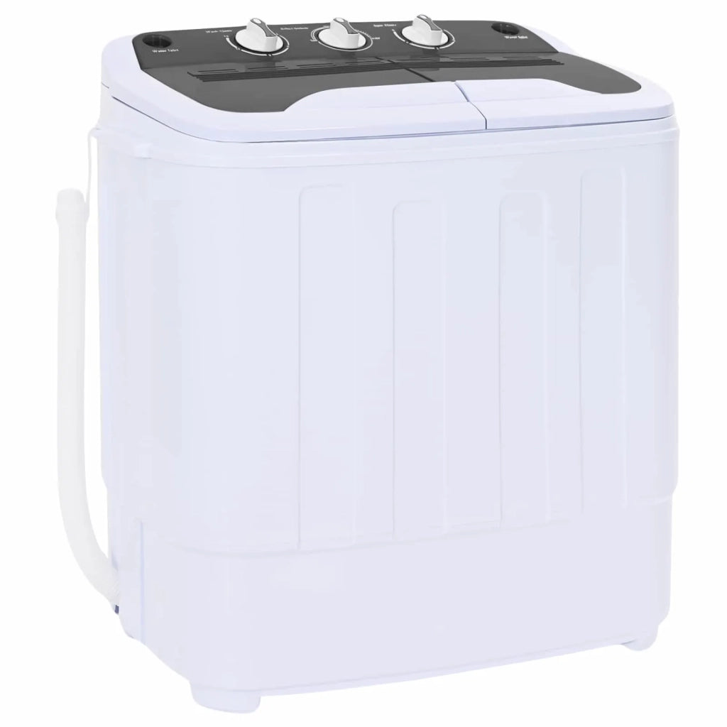 Mini lavatrice con doppio tubo 3,6 kg Nero e Bianco 42039109