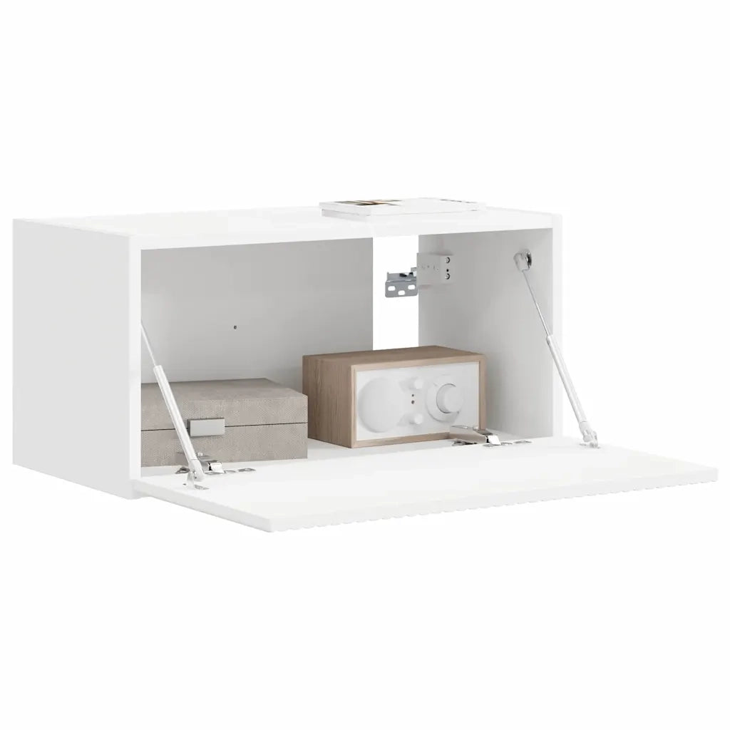 Mobile TV da parete Bianco 60 x 31 x 29,5 cm Legno multistrato 892189