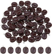 60 pezzi di bachi di caffè Charms per creare gioielli