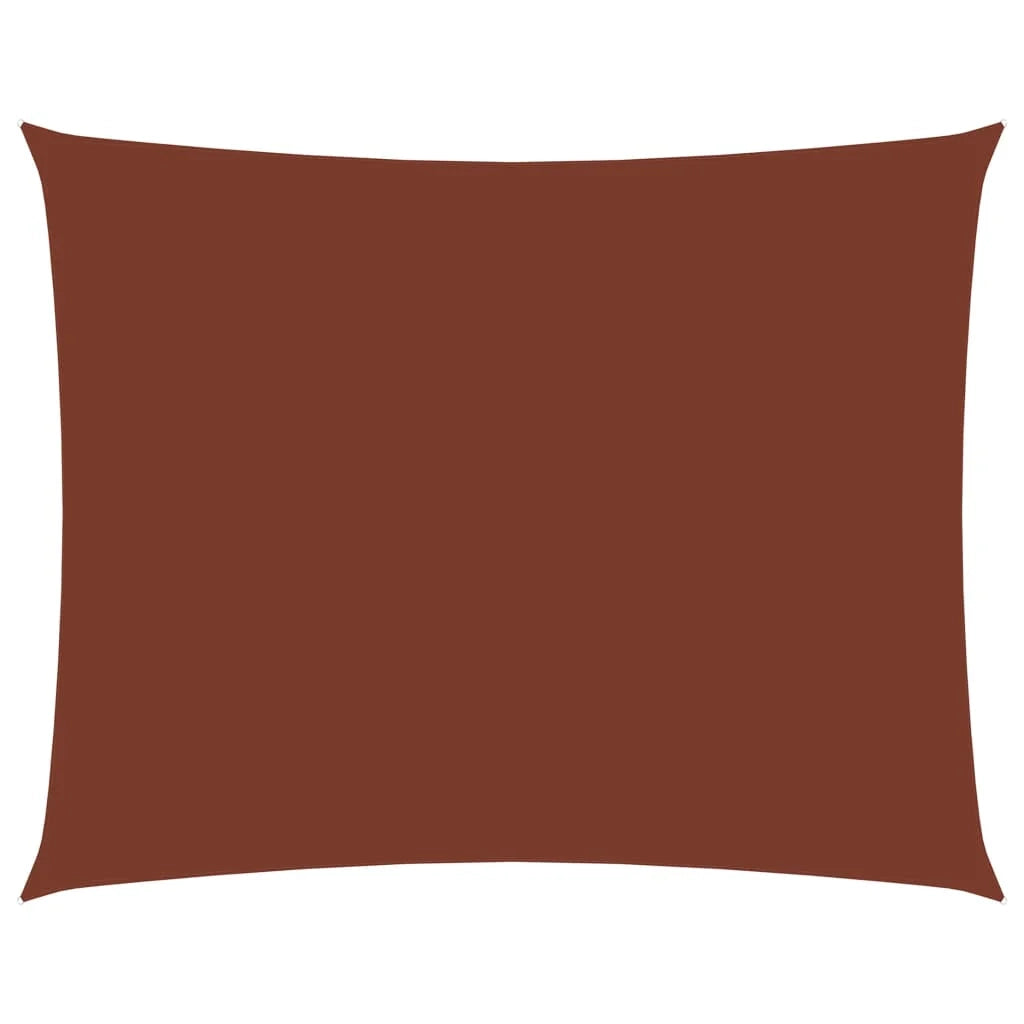 Vela ombreggiante/ombrellone rettangolare 2 x 3,5 m in tessuto oxford color terracotta 02_0009607