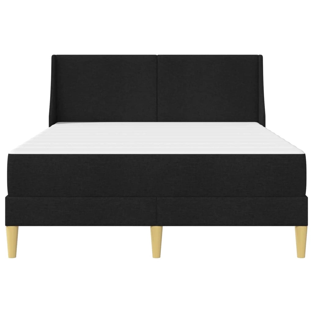 Struttura letto con materasso Nero 120 x 190 cm Poliestere