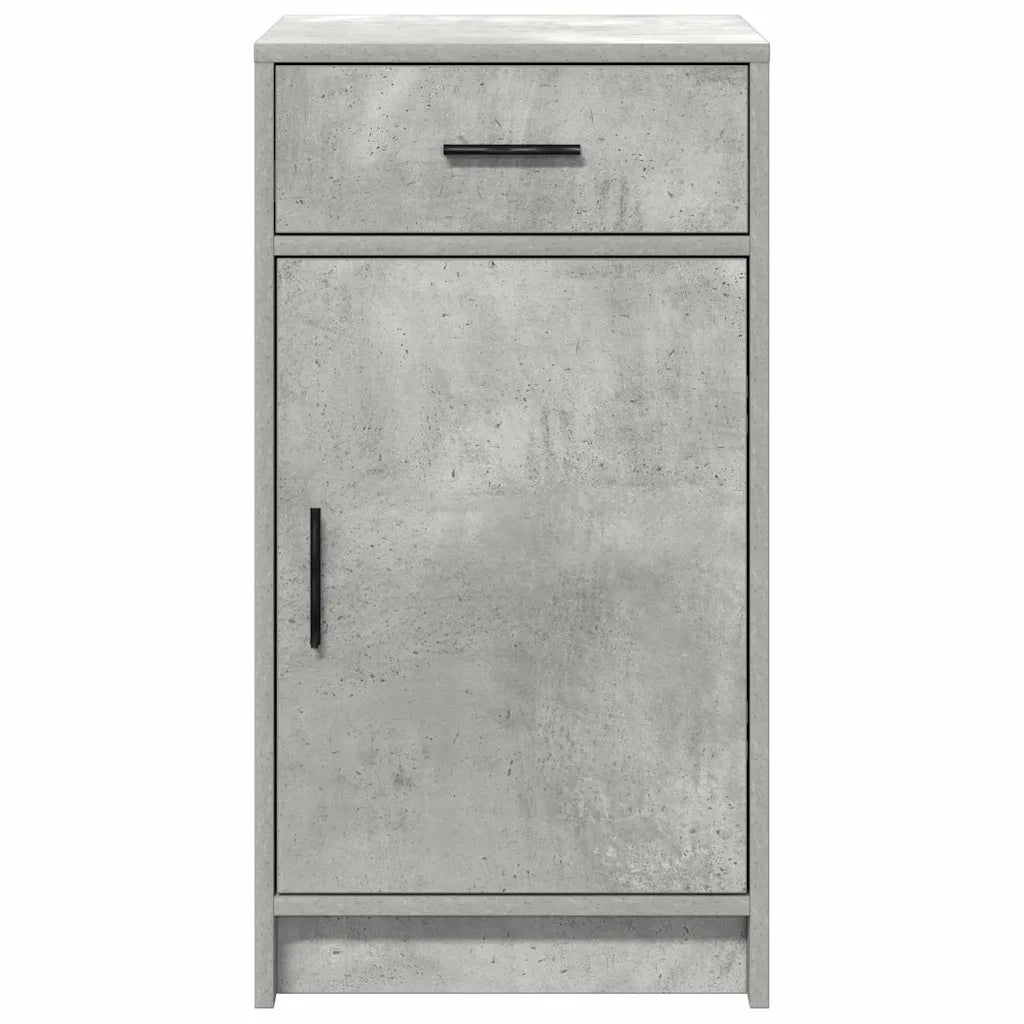 Credenza | Madia | Buffet da pranzo | Armadio da pranzo Grigio cemento 40 x 40.5 x 75 cm Legno multistrato