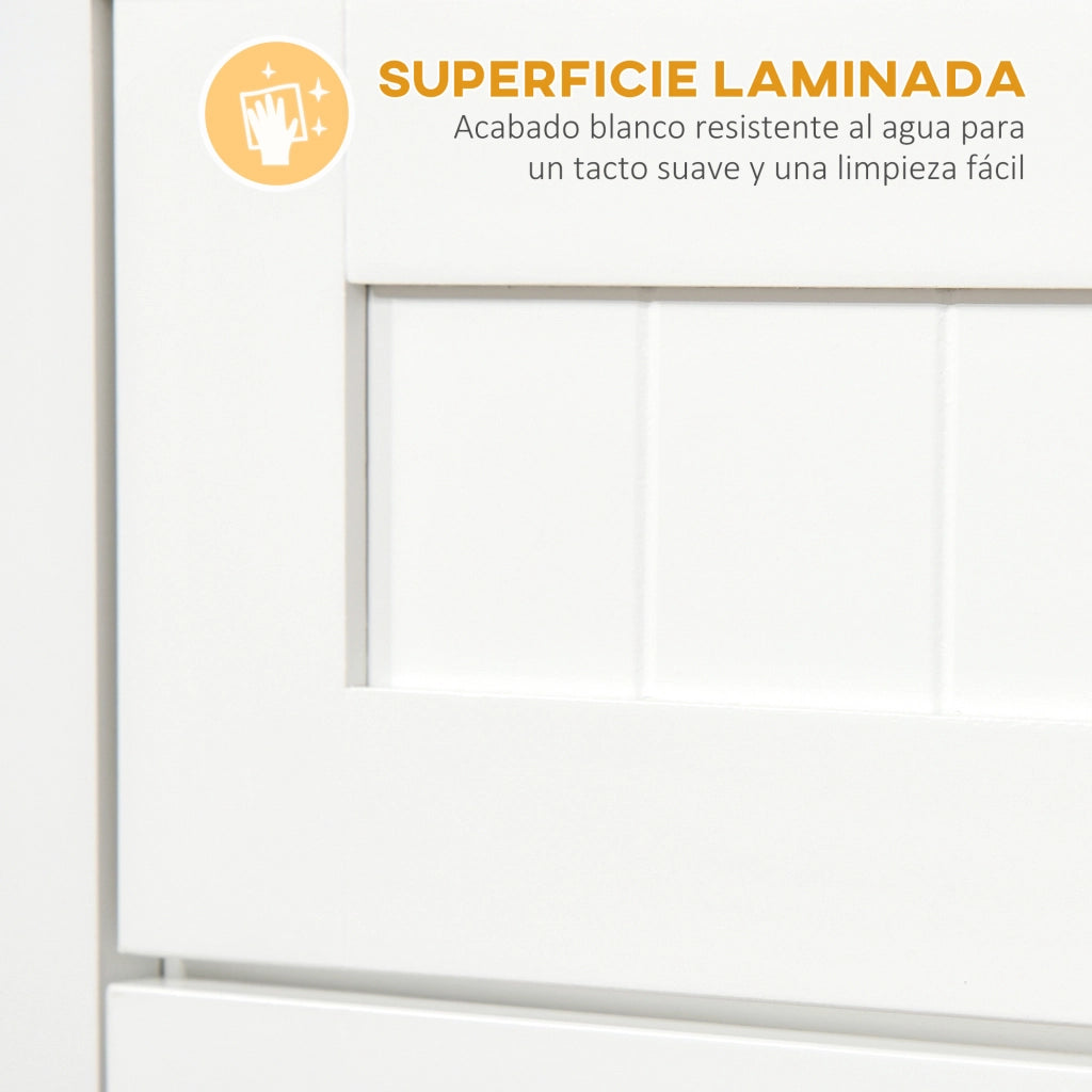 Credenza da Cucina con Ante e Cassetto ¨C Zephmum ¨C 60x40x122,5 cm Bianco