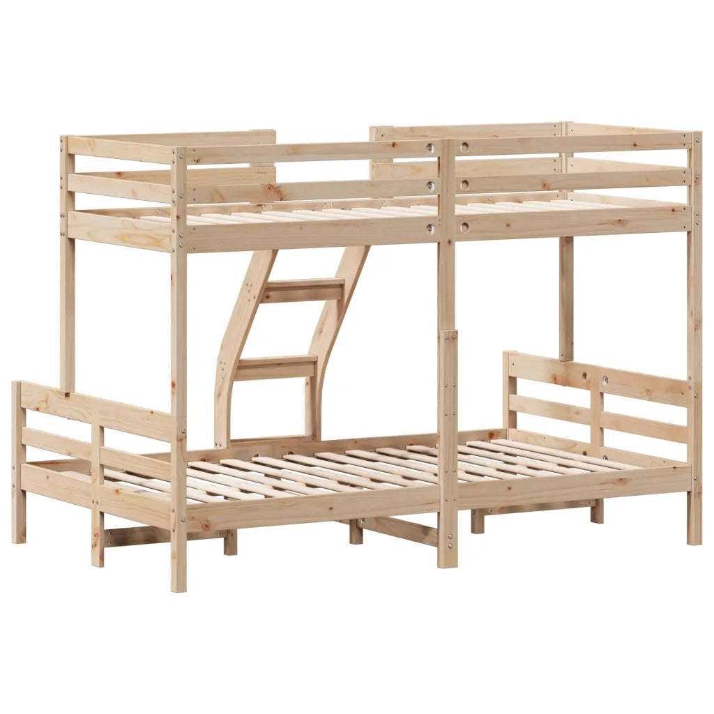 Letto da camera | Letto a Castello 80x200/120x200 cm in Legno Massello di Pino