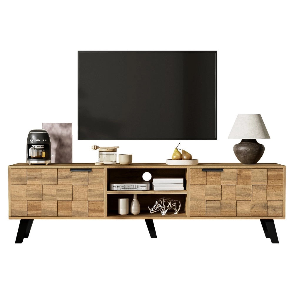 Mobile TV con 2 Ante e 2 Ripiani Aperti ¨C Xylo ¨C 160x35x45 cm