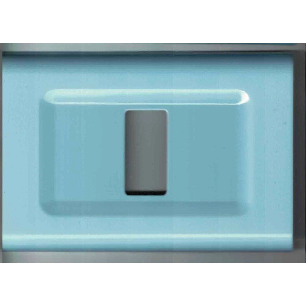 Trade Shop - Placchette Placche In Abs Serie Magic Elite Bticino Compatibili Color Copriprese - Azzurro Polvere -1 Foro     -