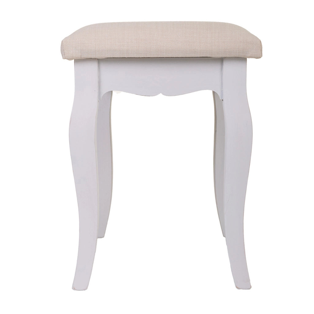 Panchina in legno bianco 42x31,5x41,5