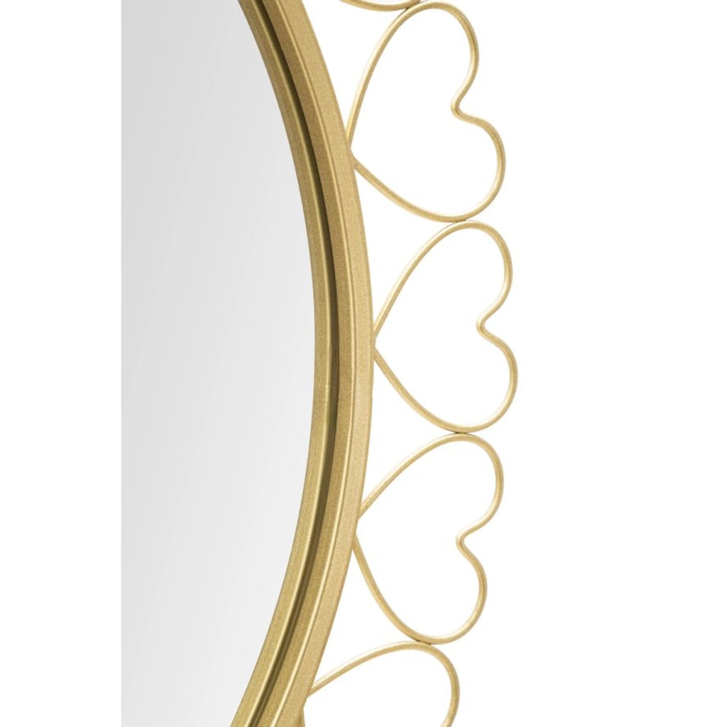 Specchio con Cornice VKH492, Oro, Metallo, 80x2,5x80 cm