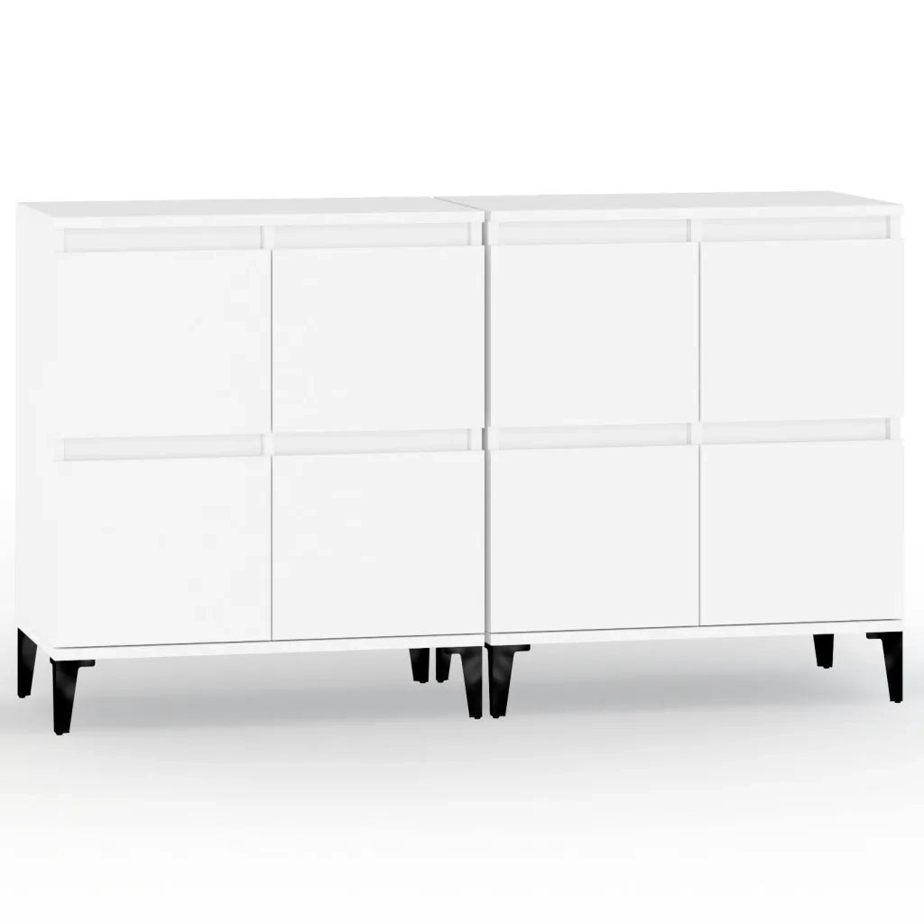 Credenze 2pz Bianche 60x35x70 cm in Legno Multistratocod mxl 101498
