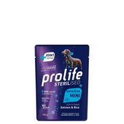 Prolife dog 10x100g sterilised salmone e riso. confezione 10 buste da 100g