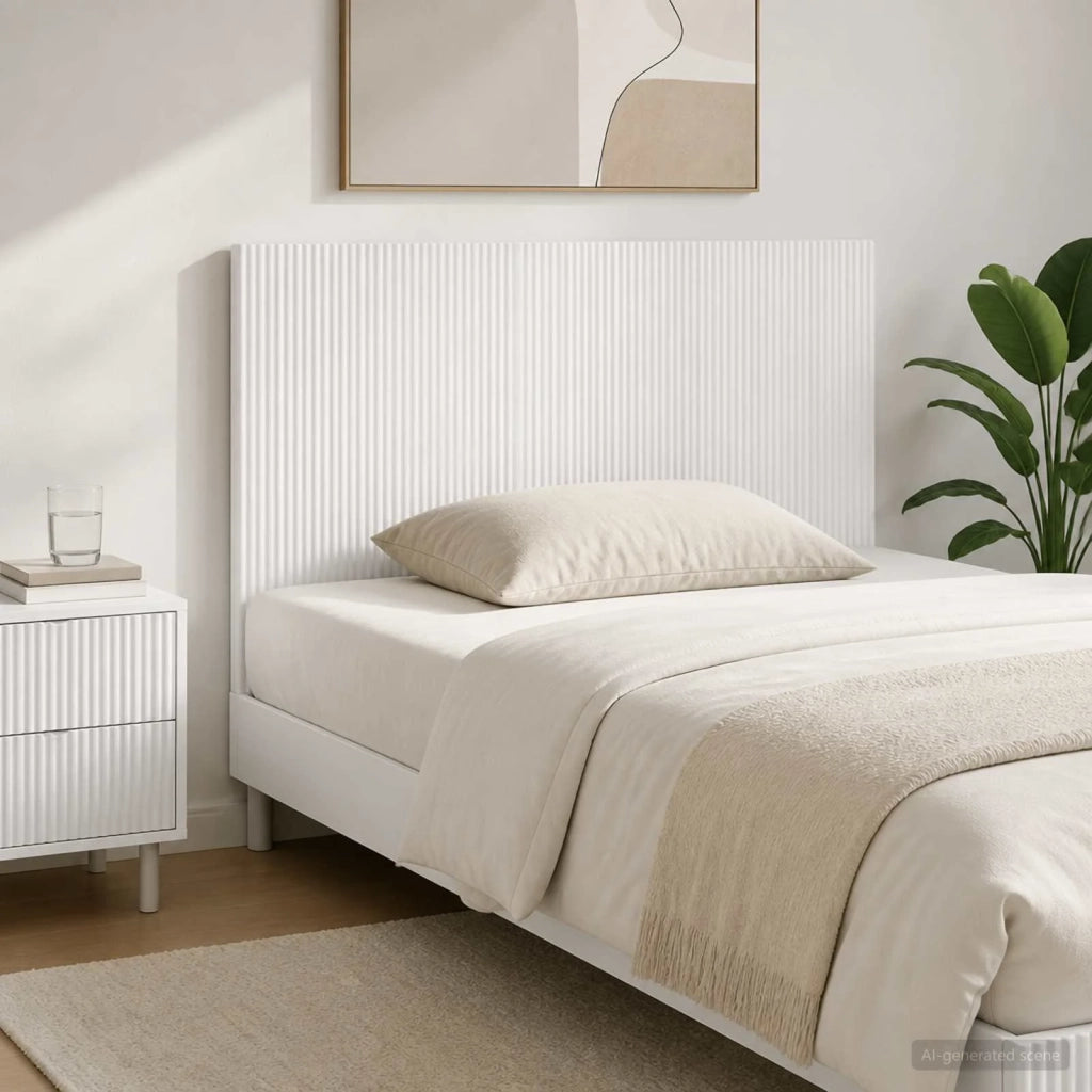 Testiera da Muro ARNHEM Bianco Legno ingegnerizzato 896755