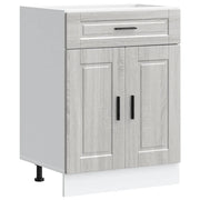 Pensile da cucina | Base da Cucina Porto Grigio Sonoma in Legno Multistrato