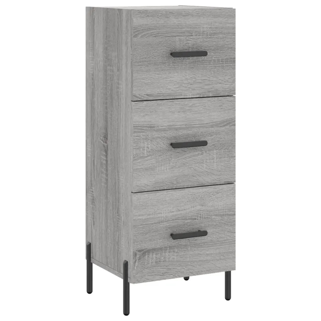 Credenza Grigio Sonoma 34,5x34x90 cm in Legno Multistratocod mxl 129090