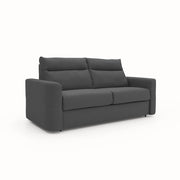 Cupido Divano letto con morbido schienale alto in tessuto impermeabile simil cotone T13 202 cm (mat. 140x197) antracite