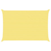 Vela Parasole | Telo Ombra | Vela da ombra solare Giallo e Bianco 6 x 4 m