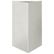 Fioriera | Cassetta per fiori | Vaso da Giardino Triangolare 50x43x75 cm in Acciaio Inox