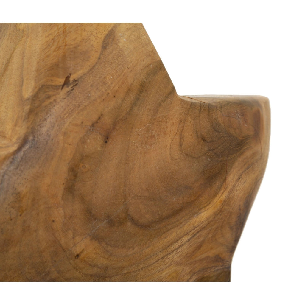 Scultura Stella, Marrone, Legno, 28x12x42 cm