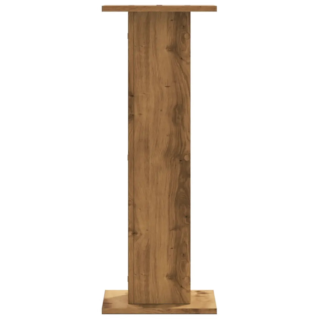 vidaXL Supporti Altoparlanti 2 pz Rovere 30x30x80 cm in Multistrato