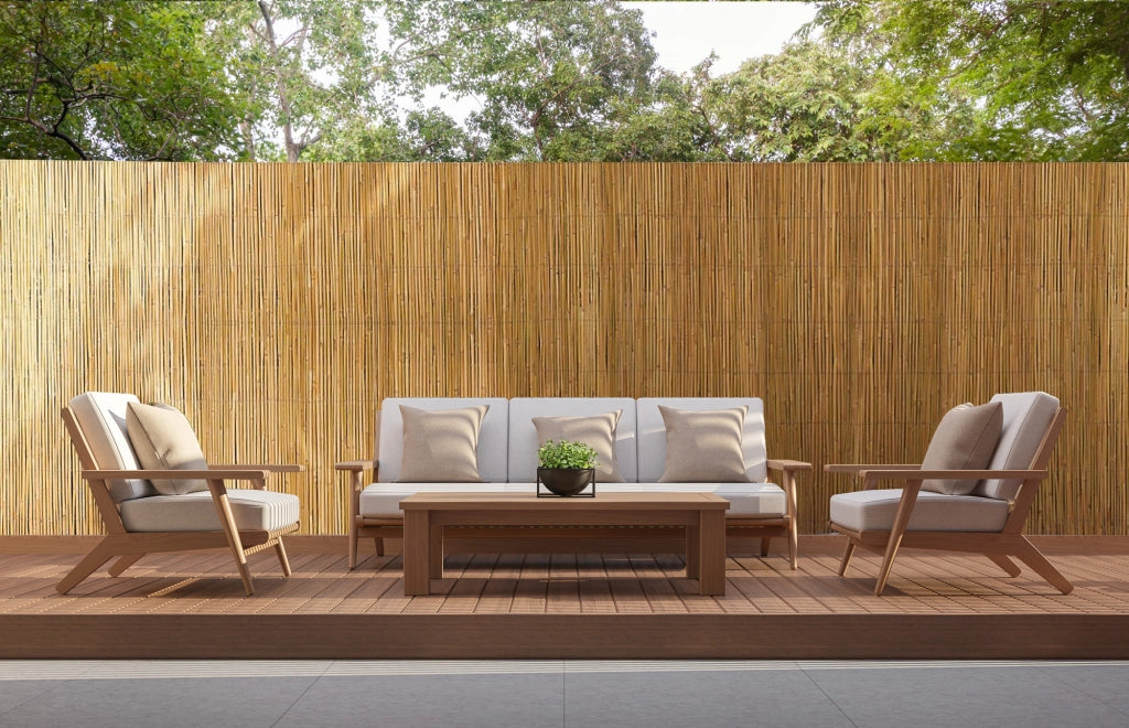 Arella In Bambù Per Recinzioni Frangivento Canne Di Bamboo Naturale Naturale - 2x3 M