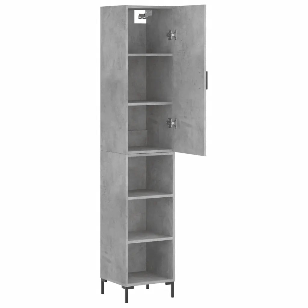 Credenza Grigio Cemento 34,5x34x180 cm in Legno Multistrato 3198981