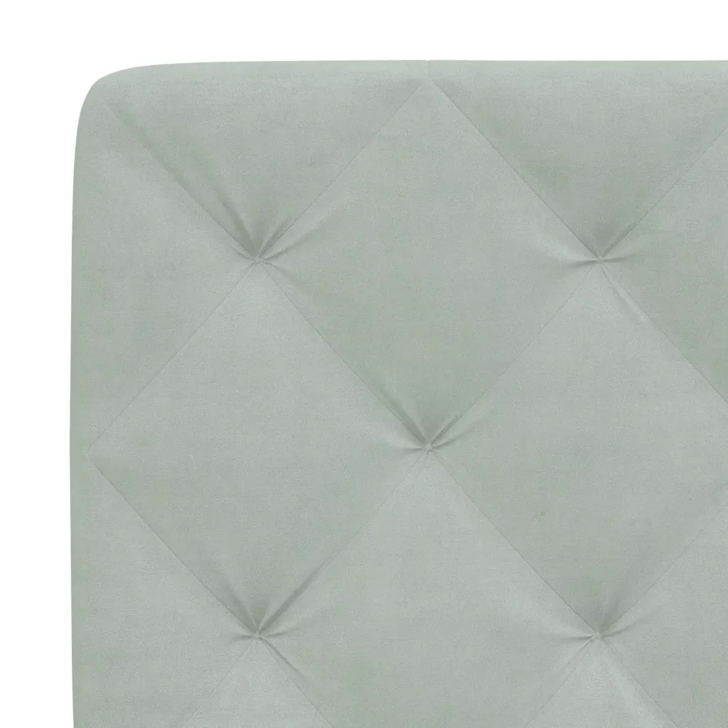 Cuscino Testiera Grigio Chiaro 140 cm in Velluto CFW4333930
