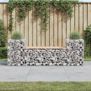 Panca Giardino Design Gabbione-Sgabello-Panca da esterno 183x41x60,5 cm Massello Douglas
