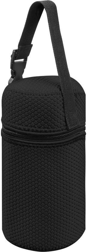 Tas per Cibo con Tegola Termica - Sostegno per Biberon - Leggero e Sostenibile - Nero - Adatto per Spuntini e Picnic - Utile per Lavoro e Ristoro