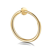 Orecchini con anello interno in acciaio chirurgico a 1,6 mm di spessore, diametro interno 13 mm, lucido finissimo, duraturo e sicuro