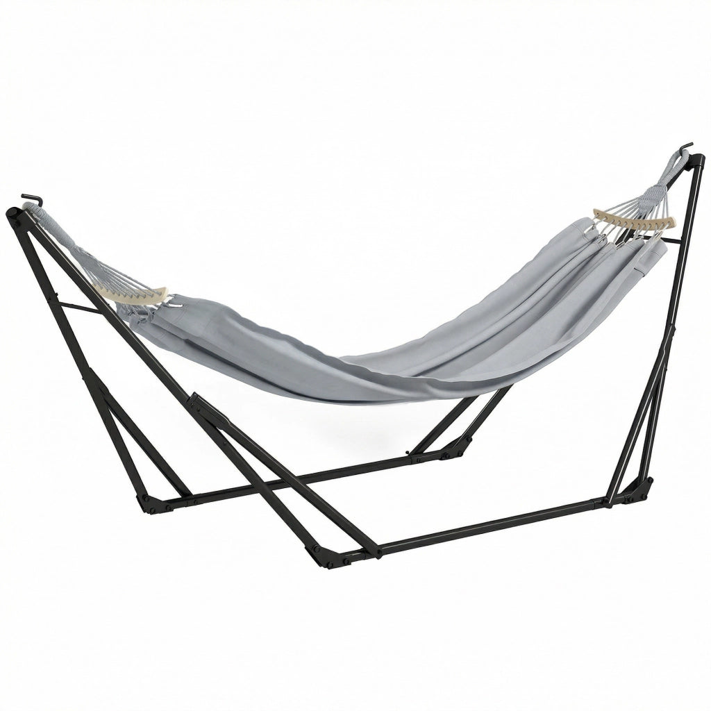 Supporto 2 in 1 per Amaca o Poltrona Sospesa Pieghevole ¨C Zephmum ¨C Grigio 268x89x100cm