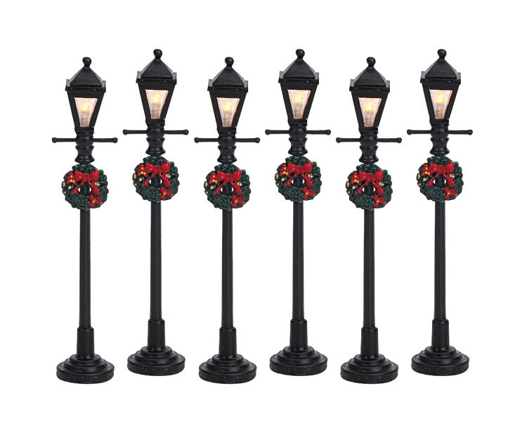 Lampioni con Lanterna Gas Natalizi Illuminare Presepe Villaggio di Natale Lemax