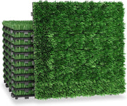 Piastrelle per prato artificiale, 30 x 30 cm, per balconi, terrazze, balcone, resistente alle intemperie, con funzione di drenaggio, in plastica artificiale, set da 33 pezzi