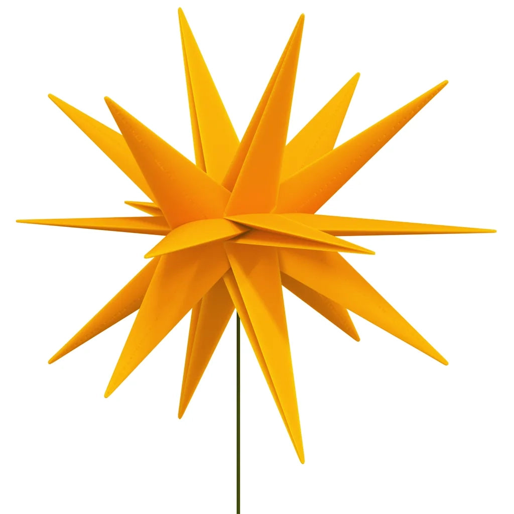 Luci di Natale con Picchi e LED 3 pz-Luci decorative natalizie Pieghevoli Gialle 57 cm