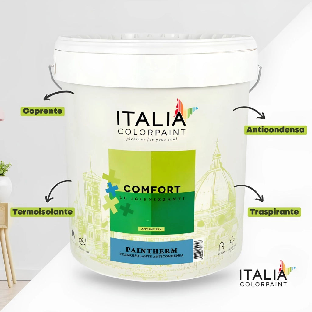 Ciclo trattamento muri antimuffa isoltherm fissativo bioattiva paintherm *** contenuto per 50 mq, confezione 1